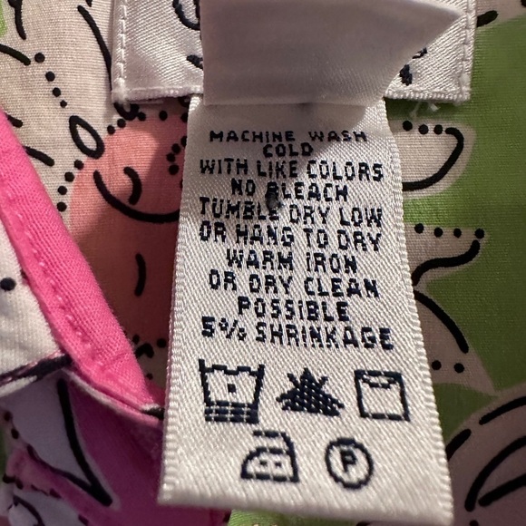 Lilly Pulitzer White Label Collared Print Dress Size 2 - Picture 5 of 6